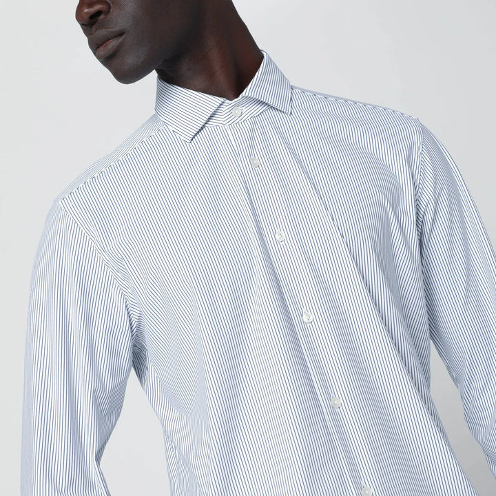 XACUS - White striped Tailor Fit shirt Brand Shirts &amp; Tops