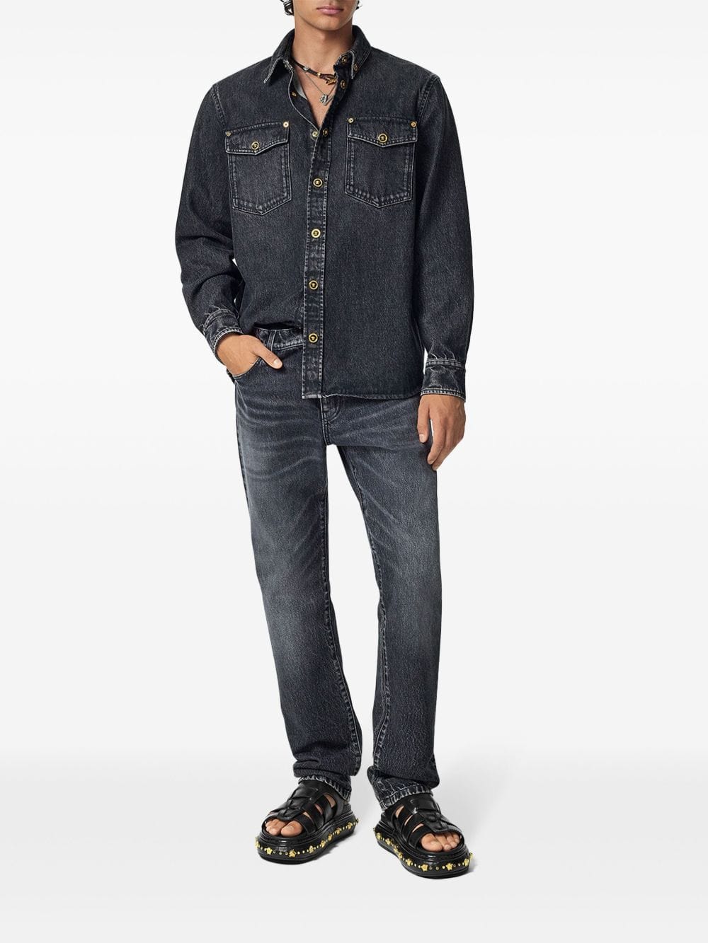 Versace Shirts 48 Versace Shirts Black Versace Shirts Black Brand