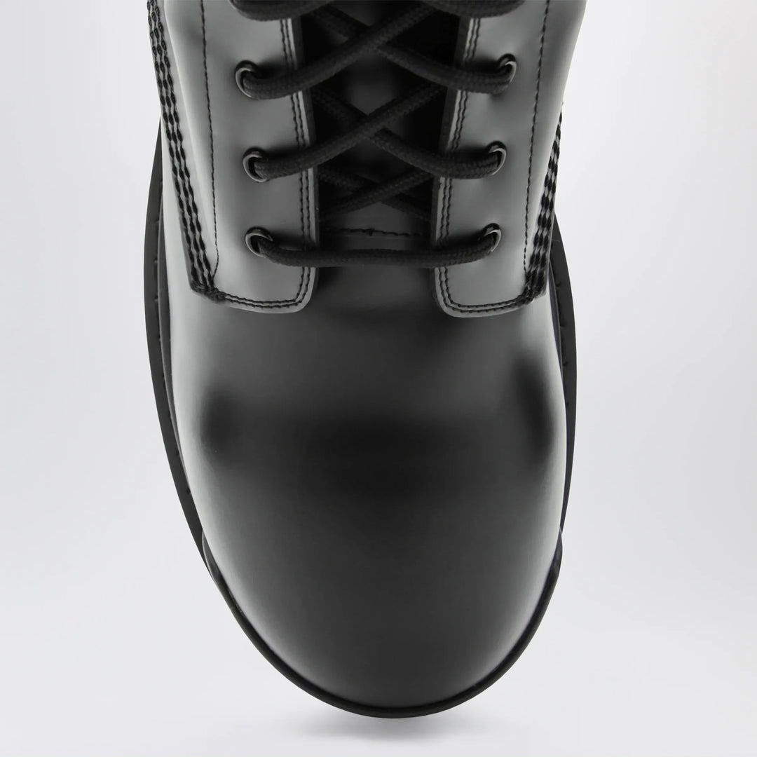 Balenciaga - Black Combat leather boots Brand Shoes