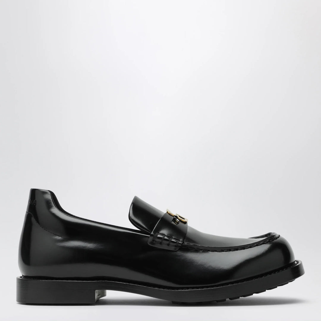 Balenciaga - Comfy loafers in black calf leather Brand Shoes 36 IT