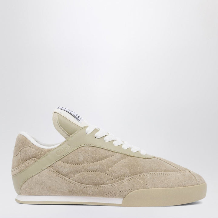 Shoes Chloé Kick Pale Khaki suede sneakers Brand