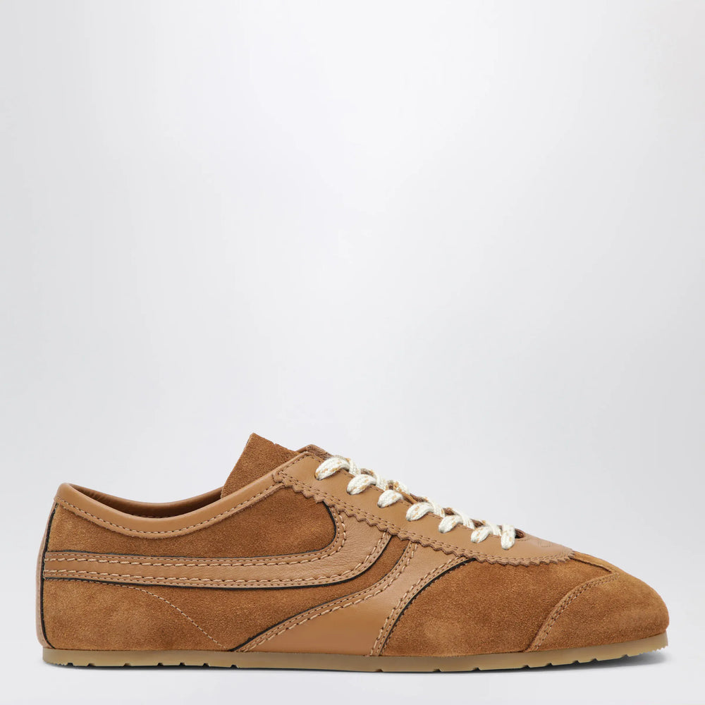 Dries Van Noten - Brown leather and suede Sneakers Brand Shoes 41 IT