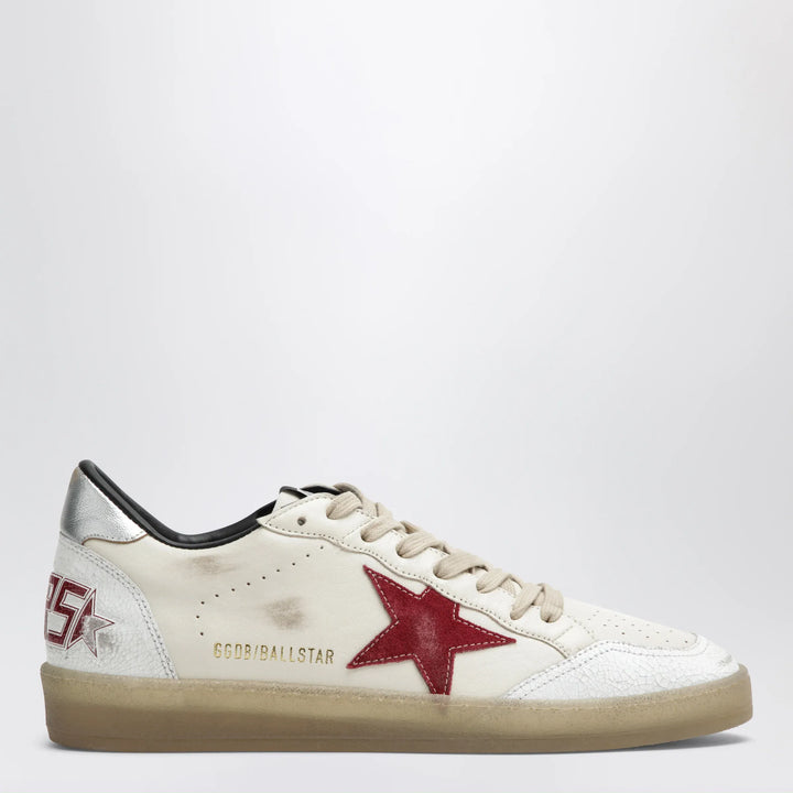 Golden Goose - Ball Star sneakers in butter beige/white/red Brand Shoes 40 IT