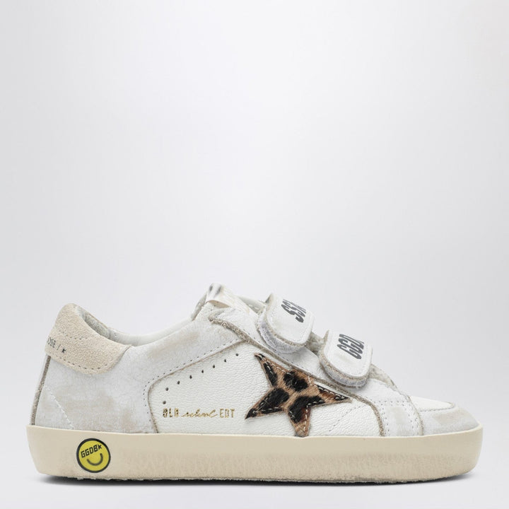 Shoes Golden Goose - Old School sneakers in white with leopard-print star Brand