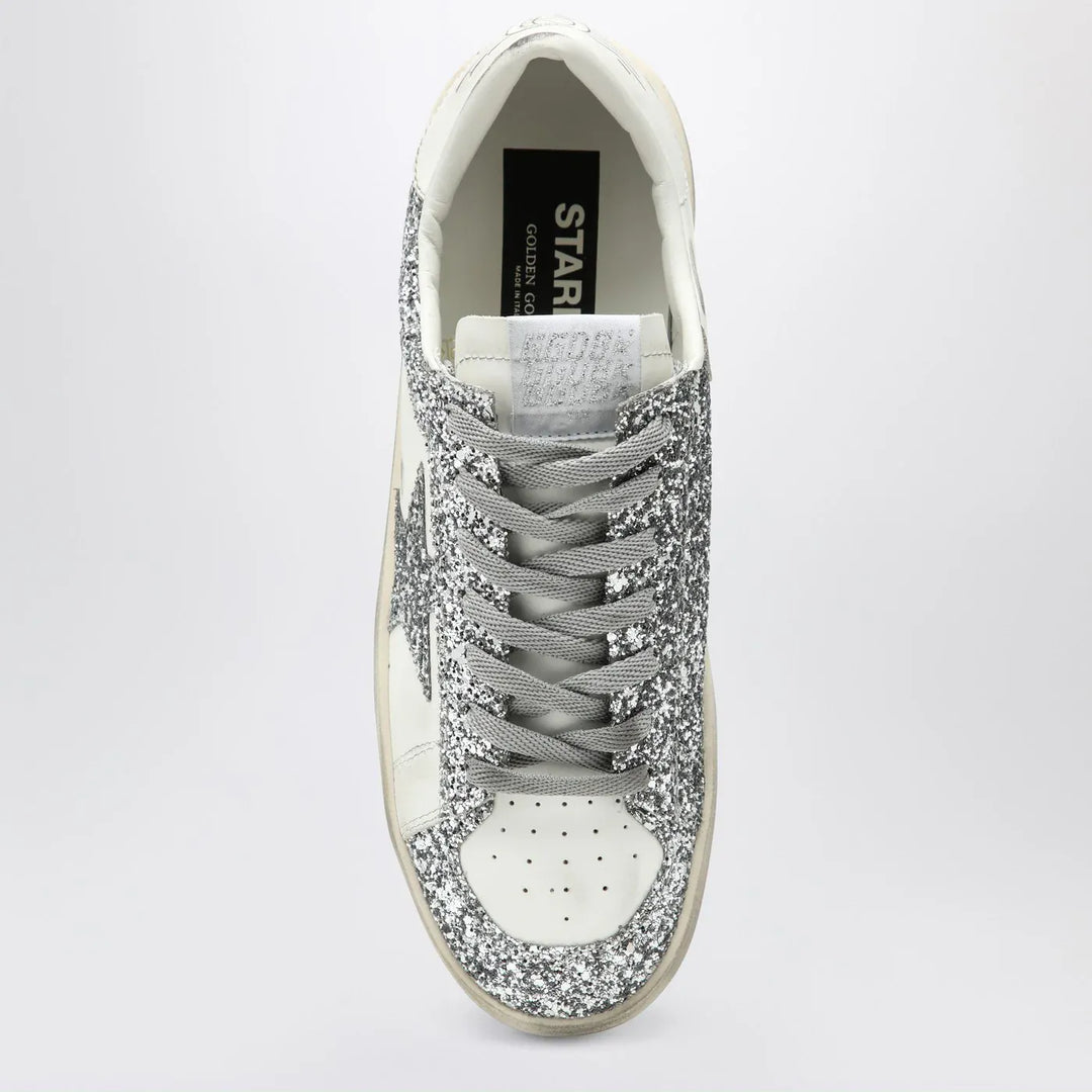 Golden Goose - Stardan white/glitter silver Sneakers Brand Shoes 40 IT