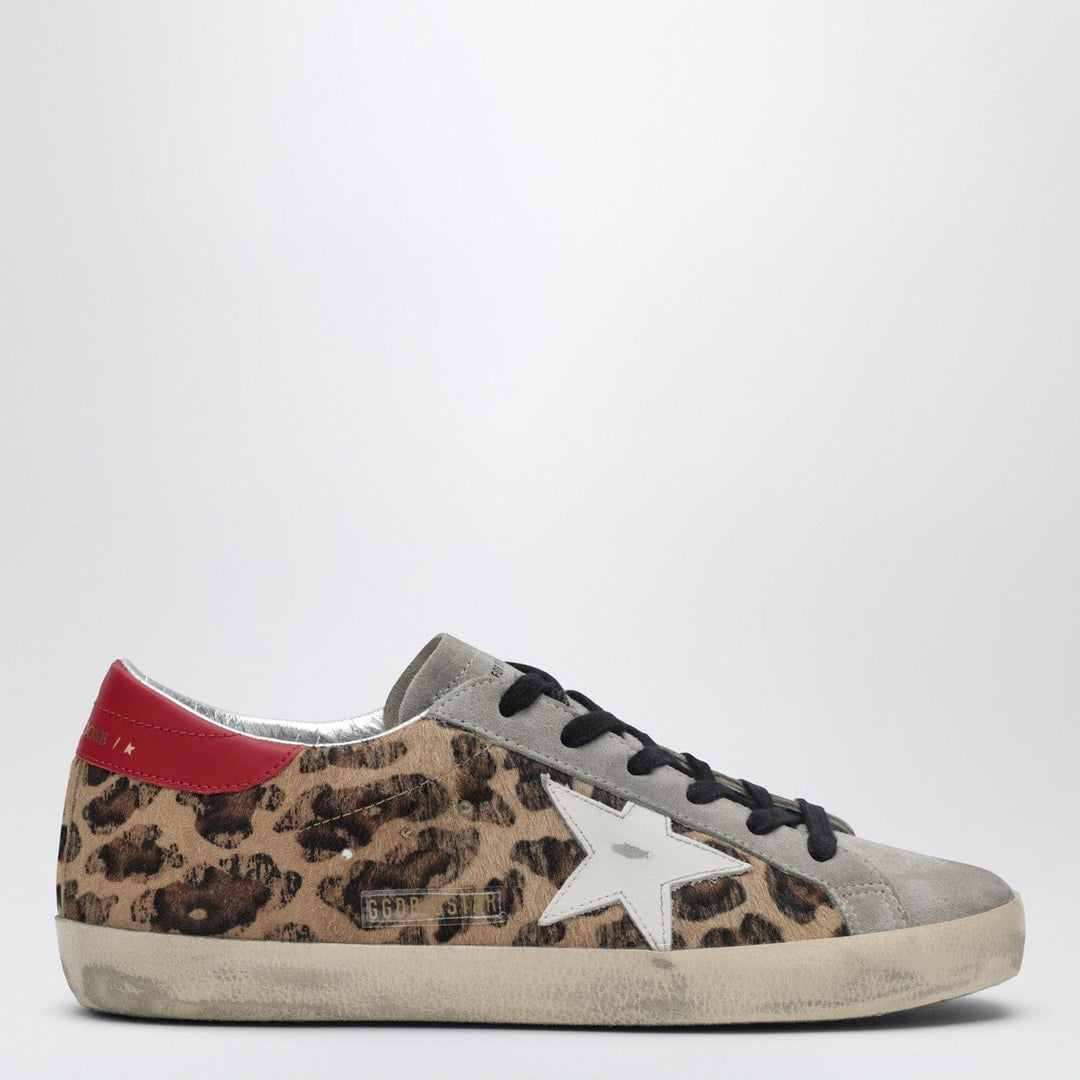 Shoes Golden Goose - Super-star sneakers in leopard-print pony hair Brand