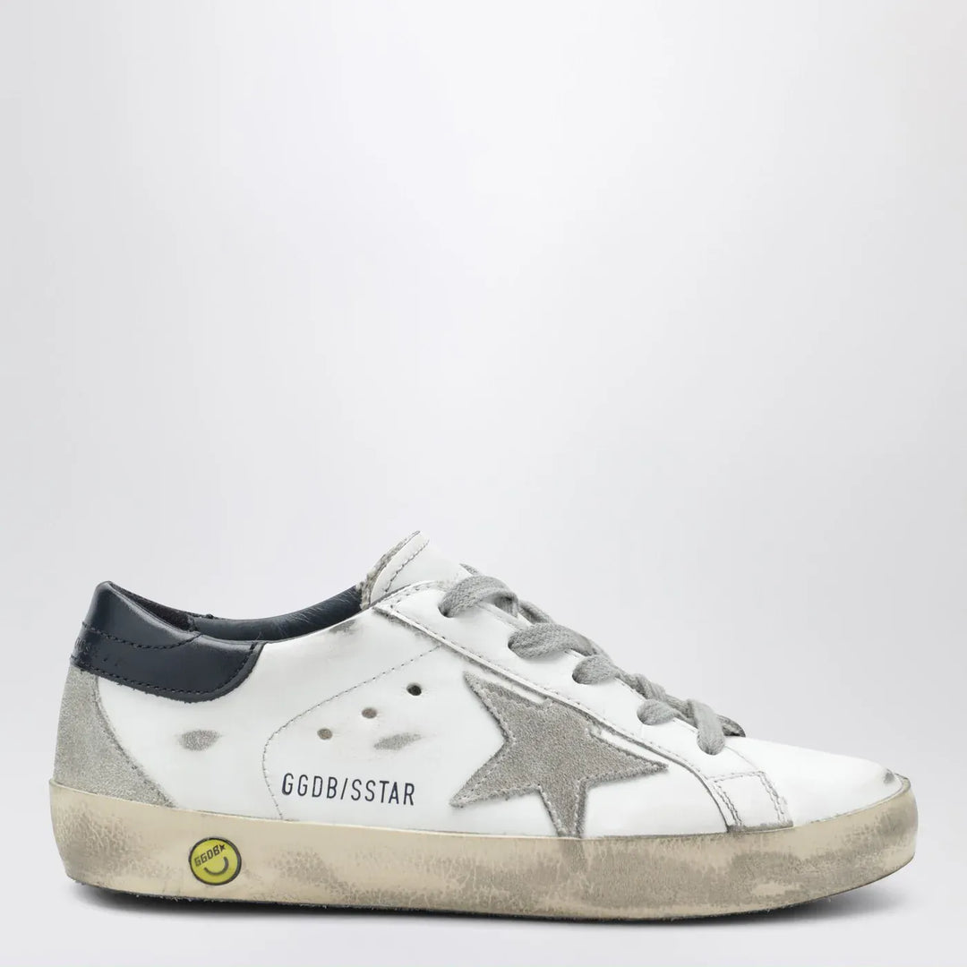 Golden Goose - Super-Star Sneakers in white/navy blue Brand Shoes 30