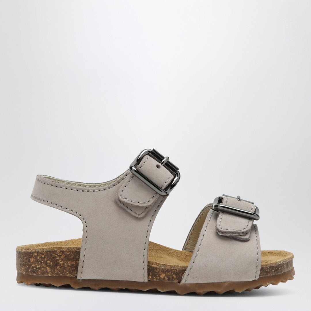 Shoes 20 Il Gufo - Gray sandal in nubuck with strap Brand
