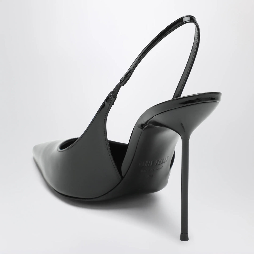 Paris Texas - Lidia slingback pumps in black patent leather Brand Shoes