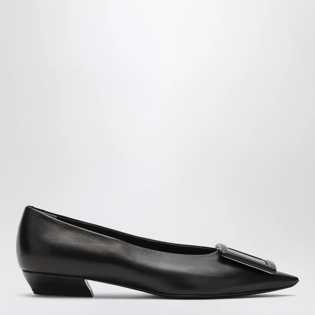 ROGER VIVIER - Gommettine ballerina in black leather Brand Shoes 36 IT