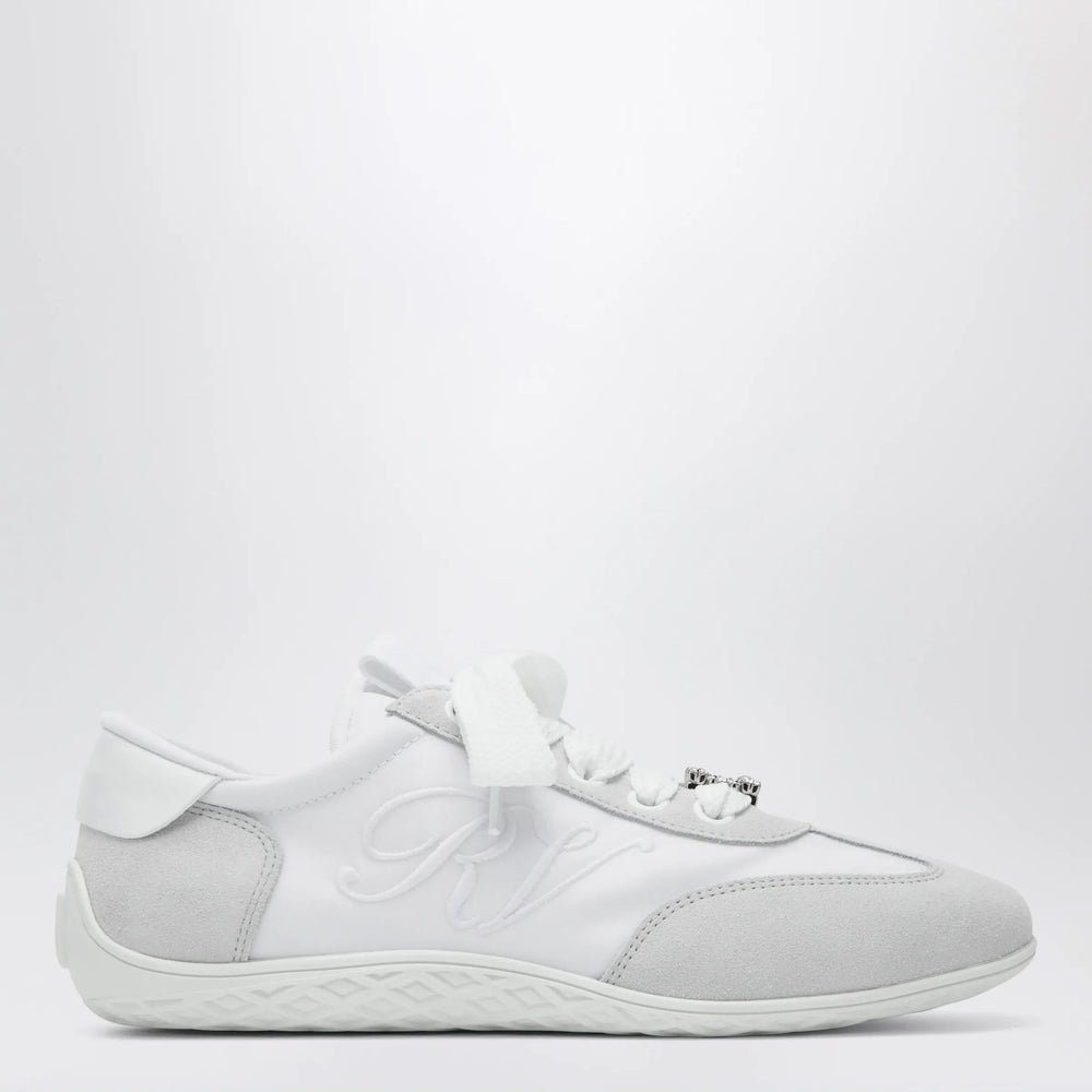 ROGER VIVIER - Viv Low sneakers in white suede Brand Shoes 36 IT