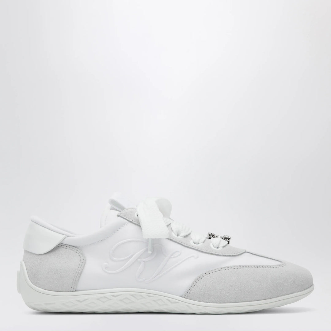 ROGER VIVIER - Viv Low sneakers in white suede Brand Shoes 36 IT