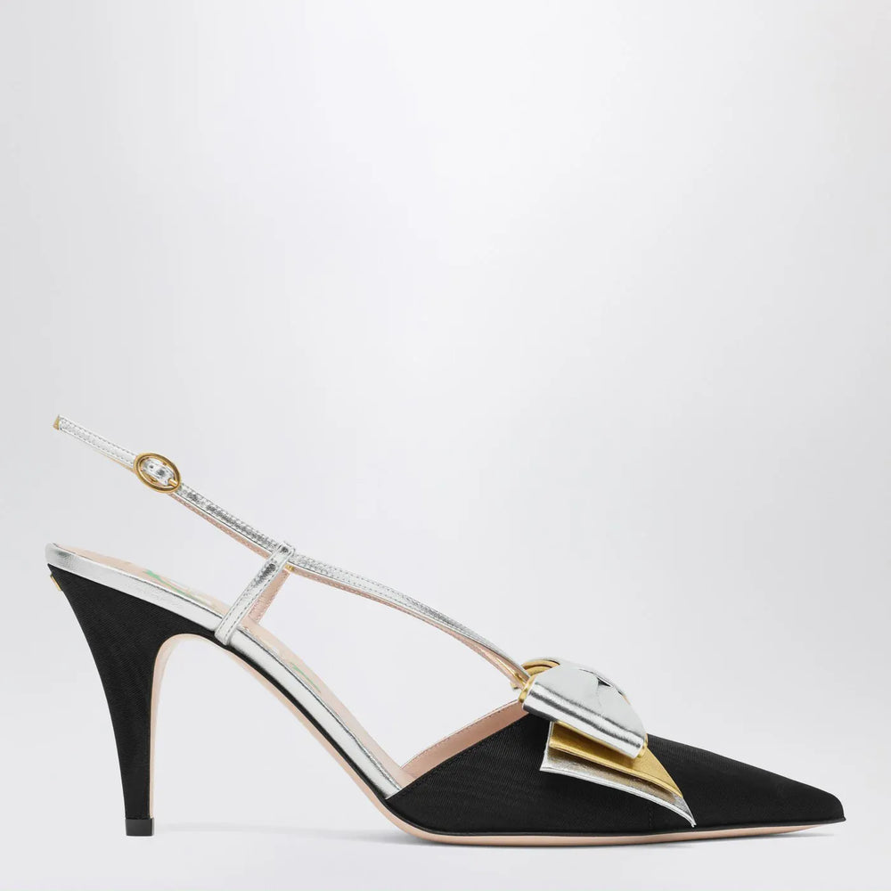 Valentino Garavani - Slingback Bowow pumps black with bow Brand Shoes 36 IT