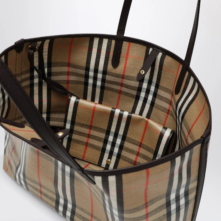 Burberry - Medium Highlands Tote bag in Check pattern Brand Shopper Bag TU