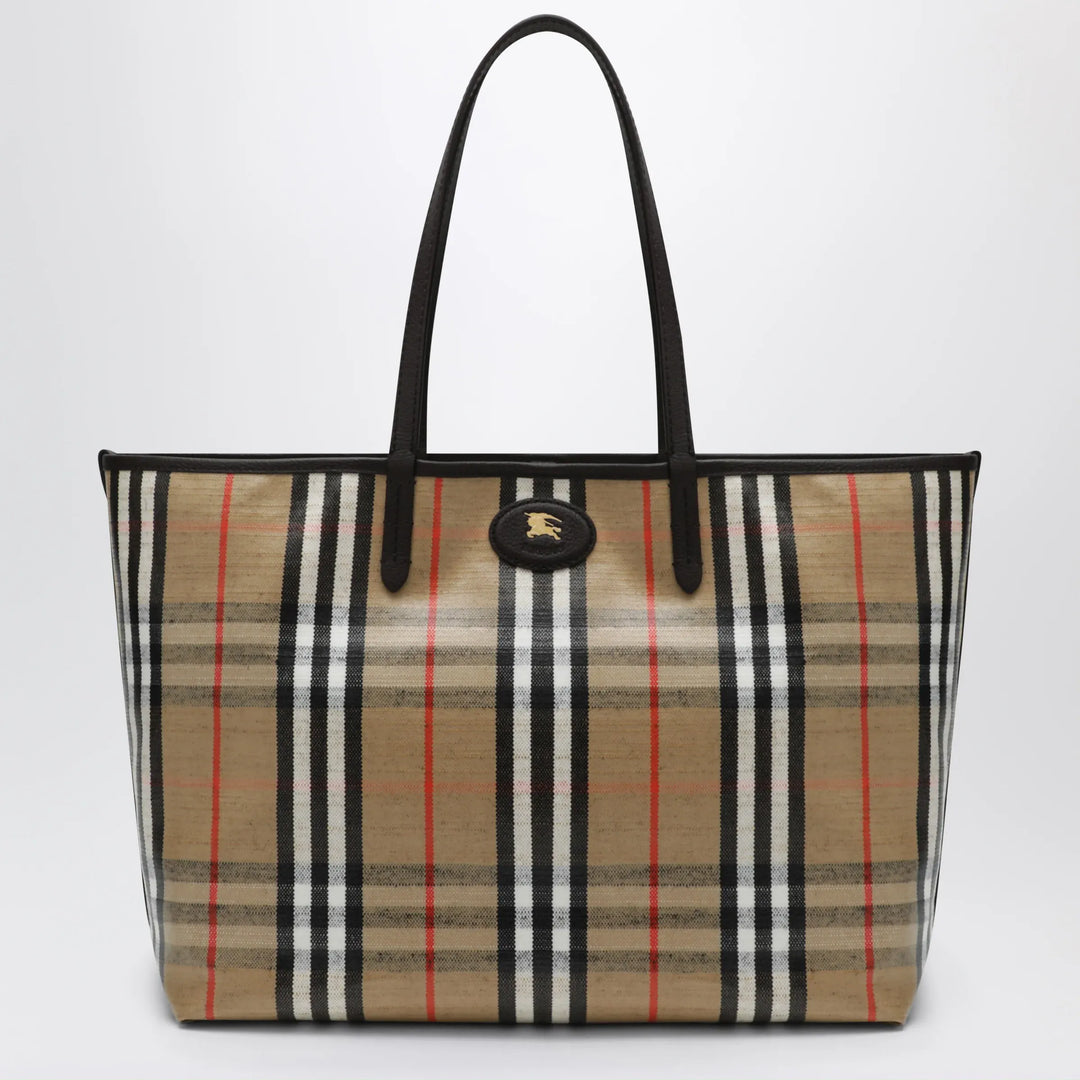 Burberry - Medium Highlands Tote bag in Check pattern Brand Shopper Bag TU