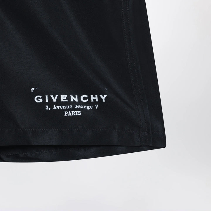 Givenchy - Black swim shorts with logo Brand Shorts