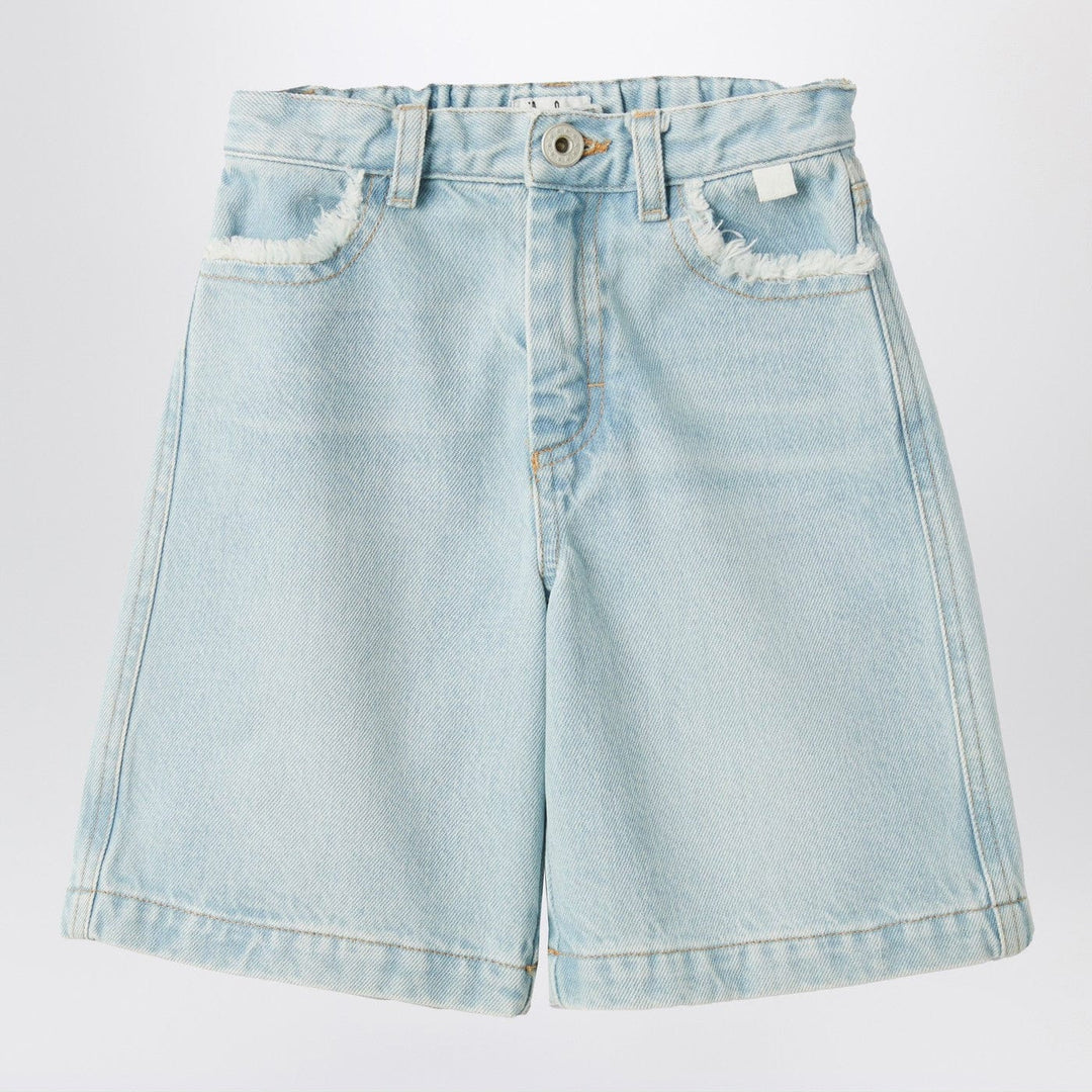 Shorts 4A Il Gufo - Light blue denim Bermuda Brand