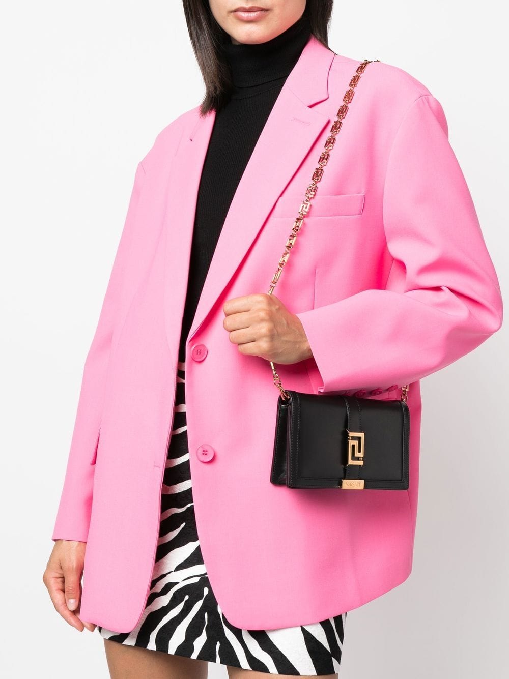 Versace Shoulder UNI Versace Greca Goddess mini leather crossbody bag Versace Greca Goddess mini leather crossbody bag Brand
