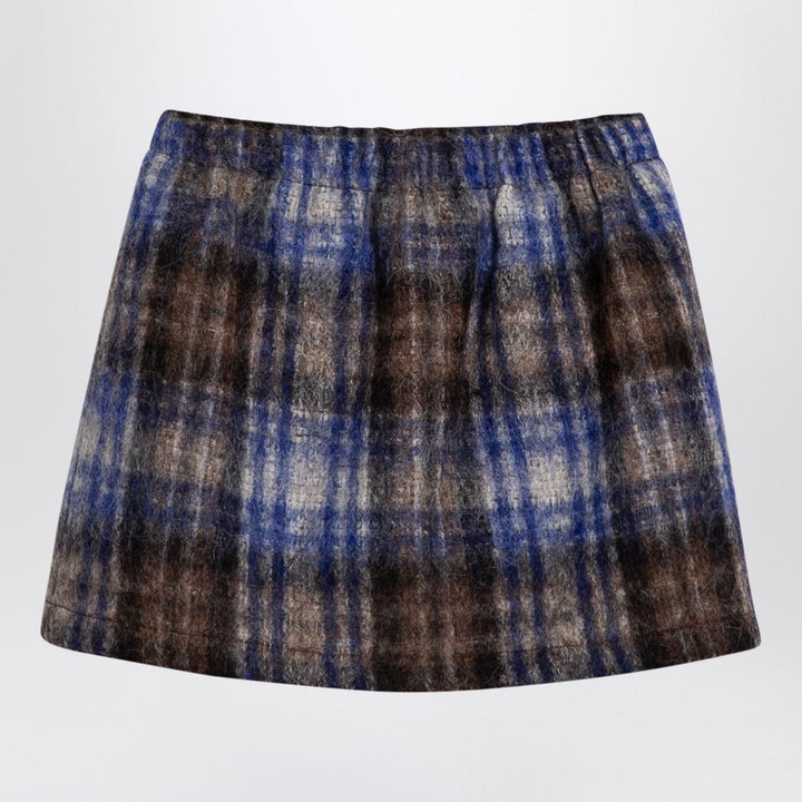 Skirts 10 Douuod - Grey/blue wool blend checked skirt Brand