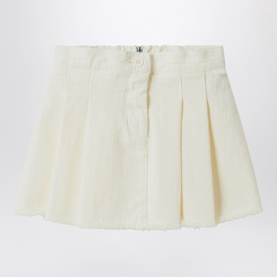 Skirts 4A Il Gufo - White milk skirt in denim Brand