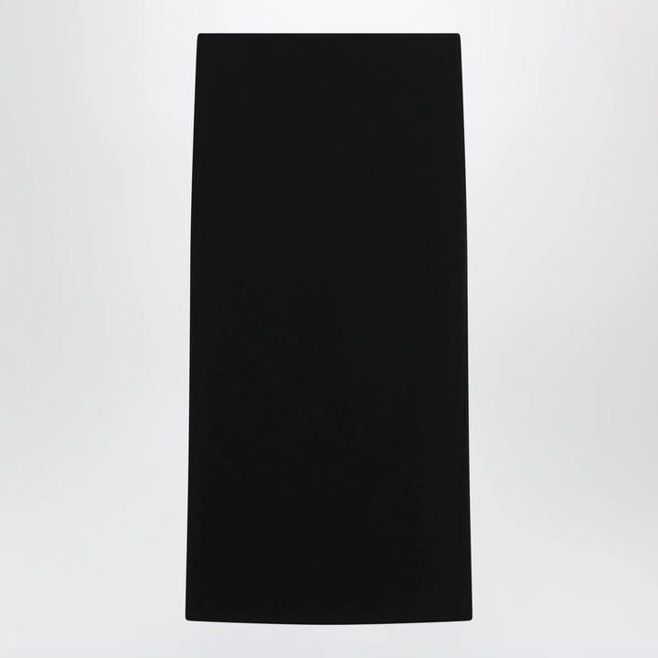 Max Mara - Midi skirt in compact crêpe jersey in black Brand Skirts 40  IT