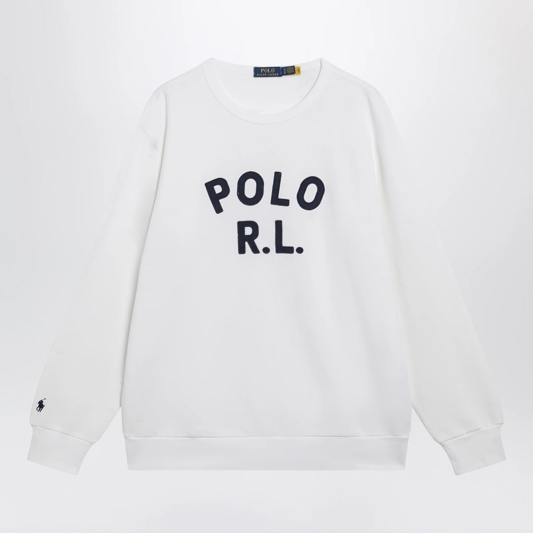 Polo Ralph Lauren - White sweatshirt with logo embroidery Brand Sweatshirt S