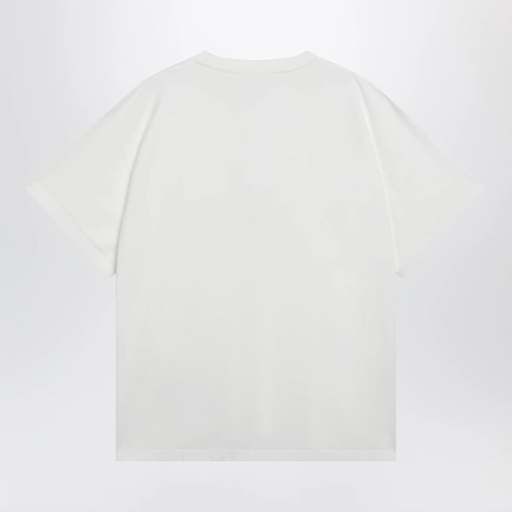 MM6 Maison Margiela - White cotton T-shirt with Numeric logo Brand T-Shirt