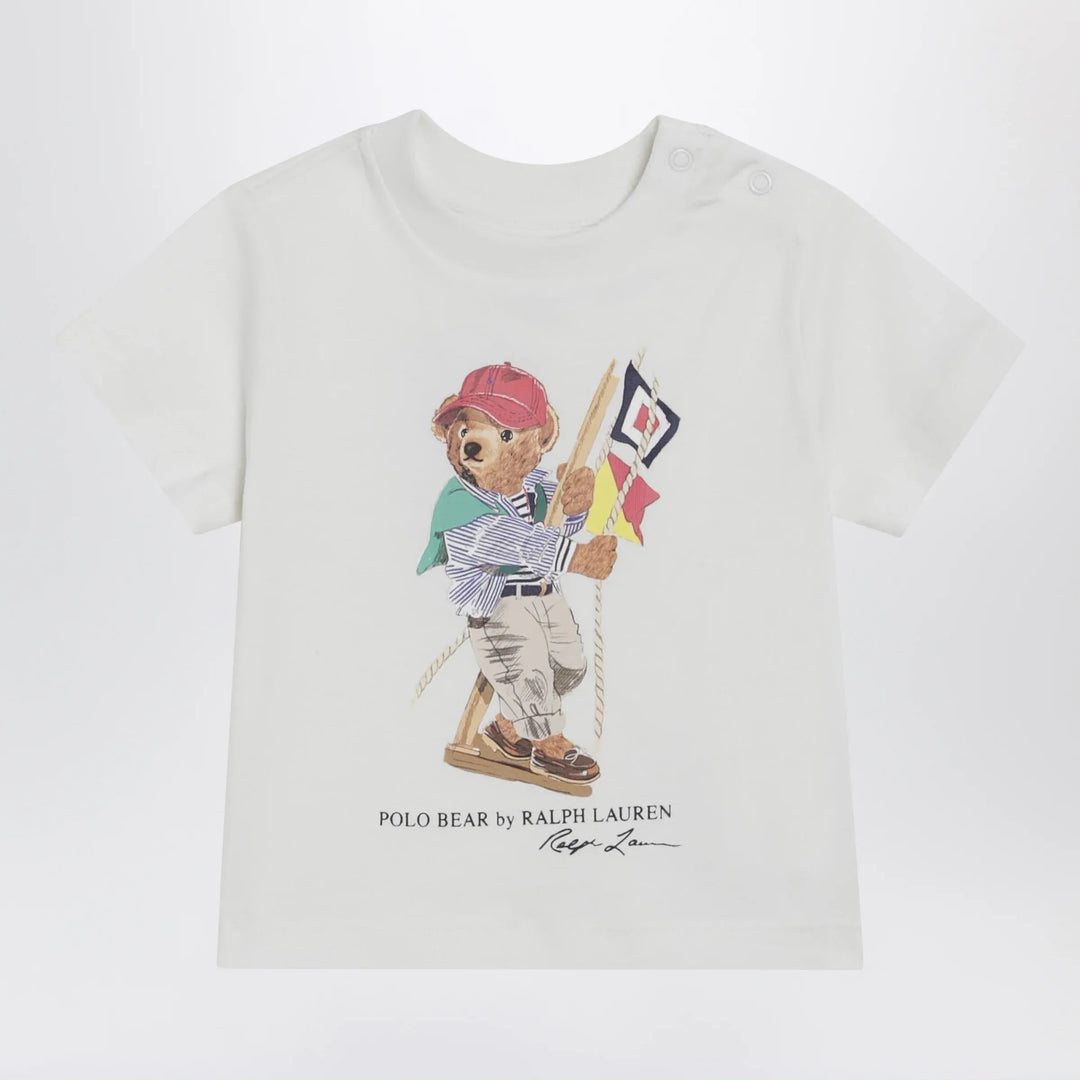 Polo Ralph Lauren - White Polo Bear cotton T-shirt Brand T-Shirt 3M