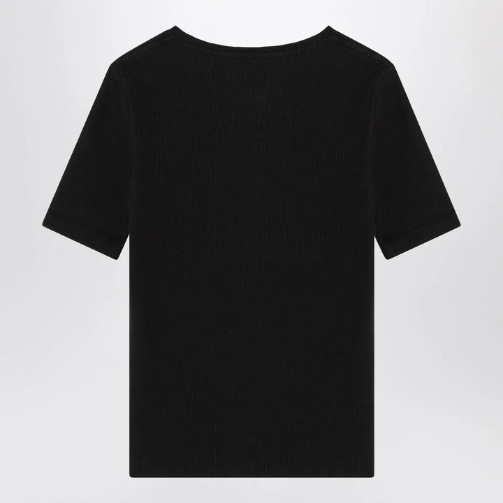 ANINE BING - Black short-sleeved t-shirt Brand T-Shirts XS