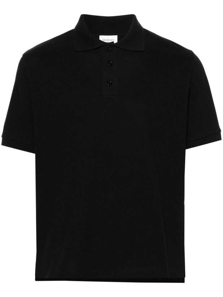 Saint Laurent Topwear Saint Laurent  T-shirts and Polos Black Saint Laurent  T-shirts and Polos Black Brand
