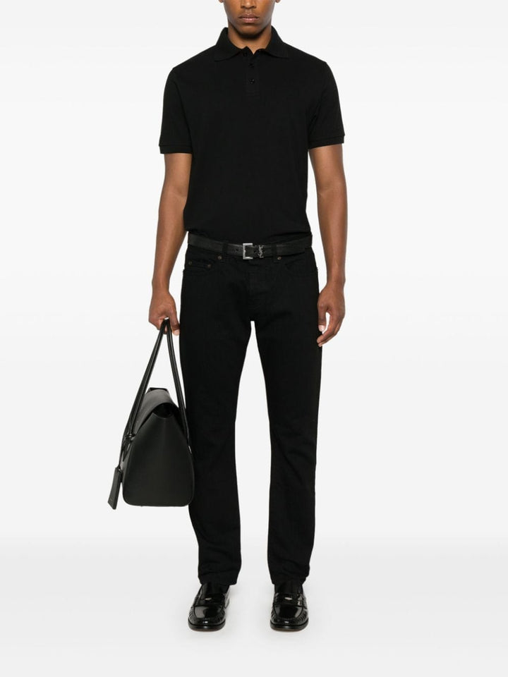 Saint Laurent Topwear Saint Laurent  T-shirts and Polos Black Saint Laurent  T-shirts and Polos Black Brand