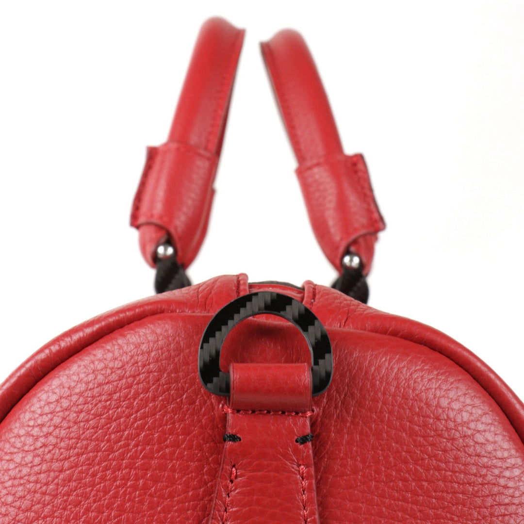 Tecknomonster Travel Bag Tecknomonster Bolina Leather Bag Red Colour Brand