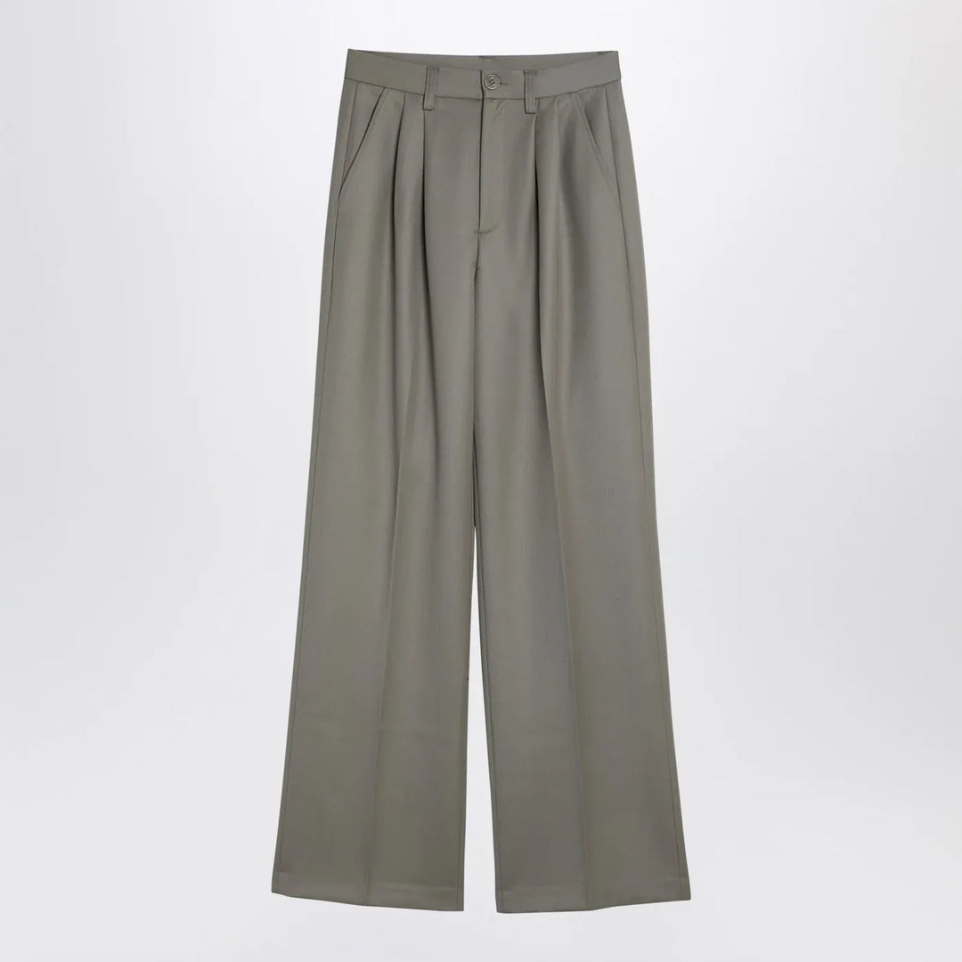 ANINE BING - Khaki wool trousers Brand Trousers 38