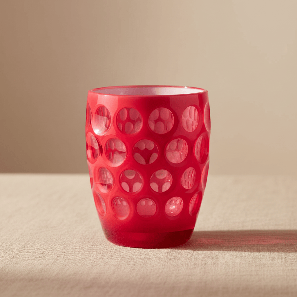 Mario Luca Giusti Lente Set of 2 Short Tumbler Fuchsia Fluo Brand Tumblers