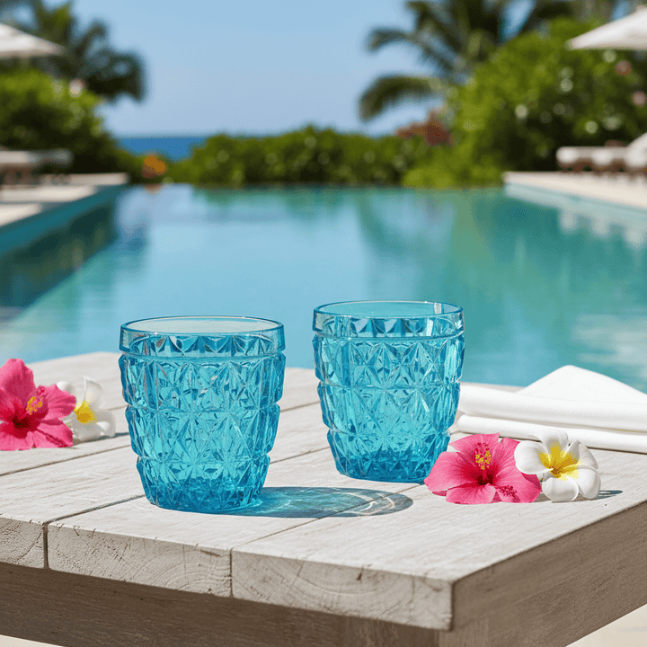 Mario Luca Giusti Stella Set of 2 Tumblers Turquoise Brand Tumblers