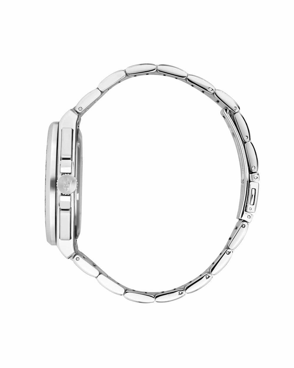 Watch Maserati Velocita 43mm Chrono Silver Dial Stainless Steel Strap Watch Brand