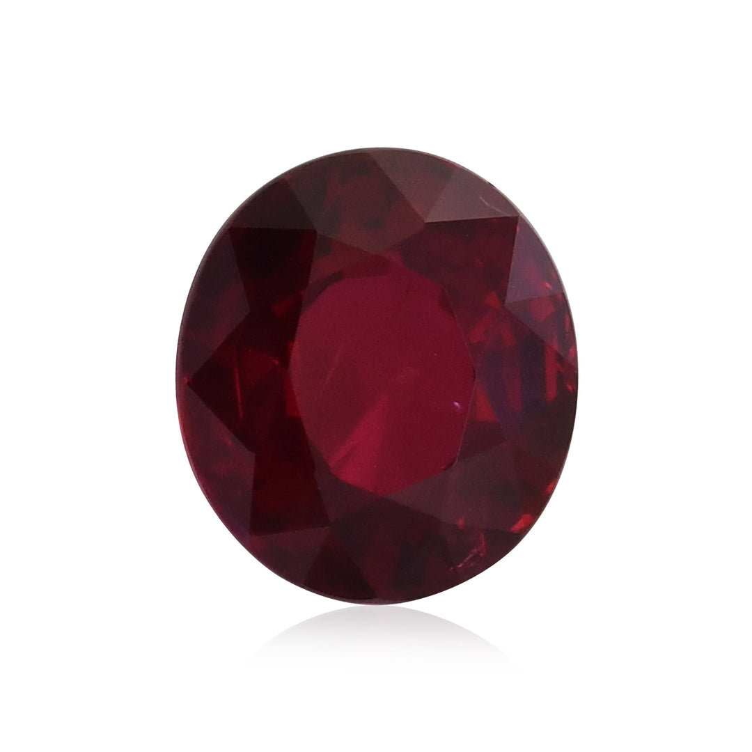 4.04 Carat Red MOZAMBIQUE Oval Ruby GRS