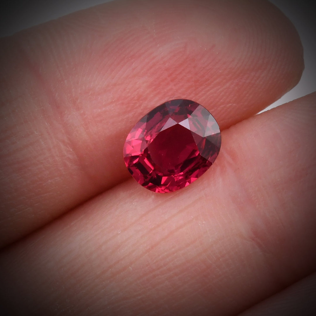 2.18 Carat Red MOZAMBIQUE Oval Ruby CD