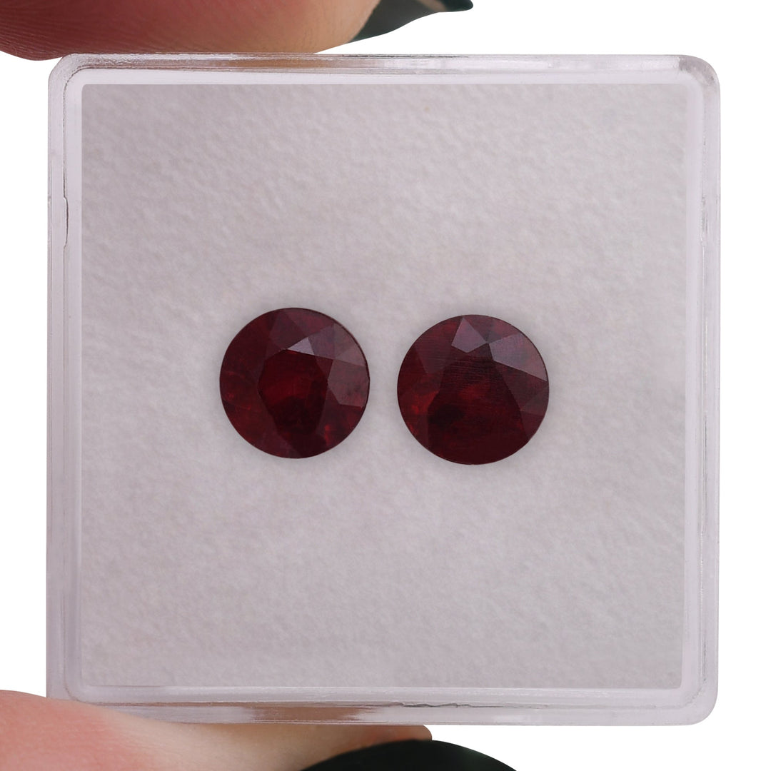 3.22 Carat Red MOZAMBICAN Round Ruby
