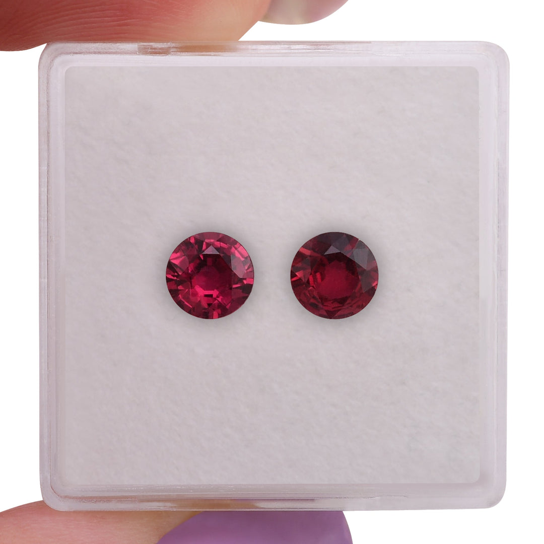 1.24 Carat Red MOZAMBICAN Round Ruby