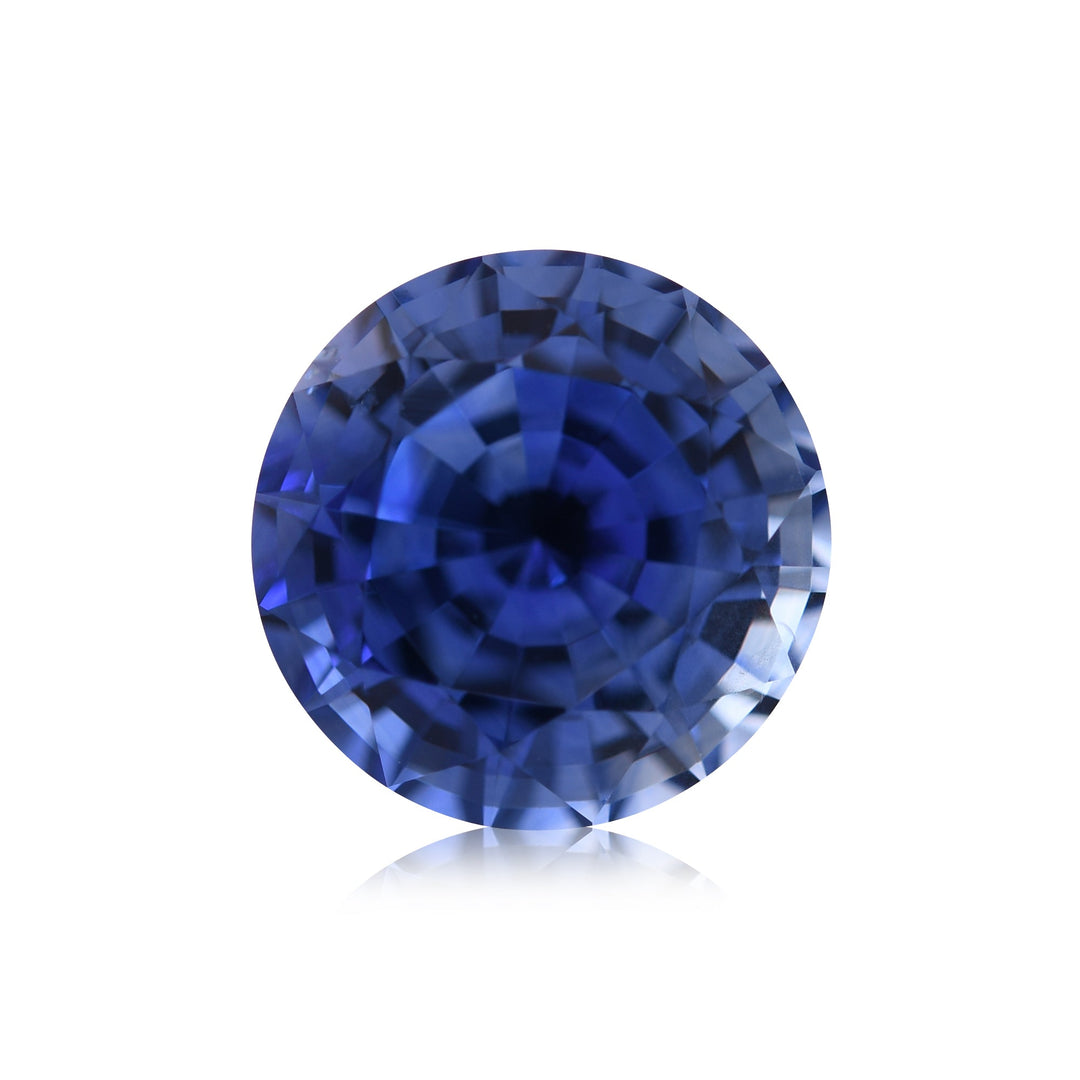 3.78 Carat Blue SRI LANKAN Round Sapphire CD
