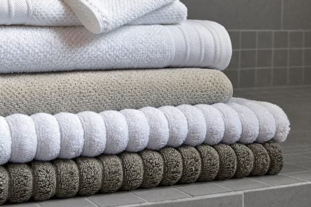 Bemboka Pure Cotton Bath Towel - Jacquard White