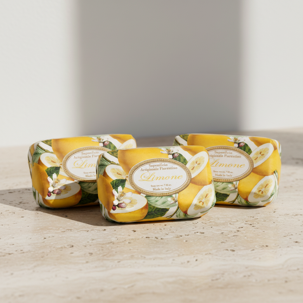 Lemon Soap - Travertine Stone